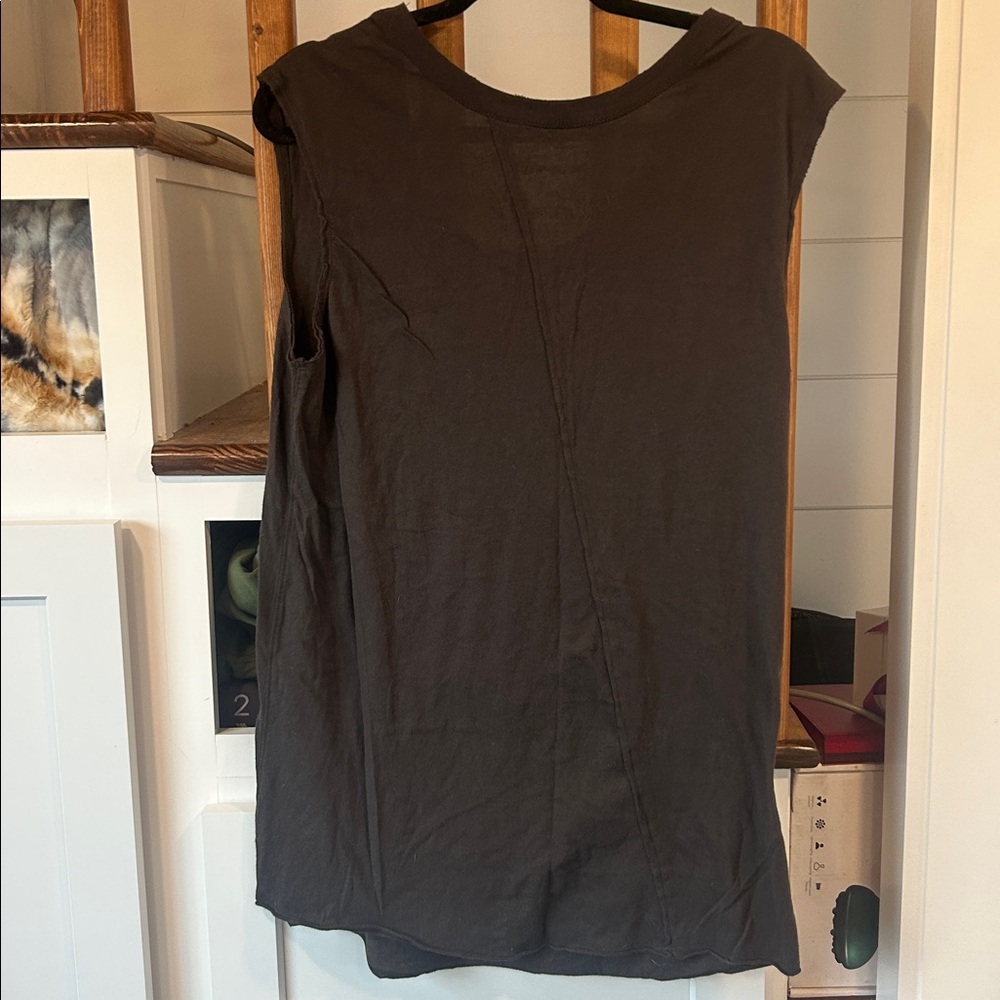 Free People We The Free Graphic Black and Red Graphic Muscle Tee - Picture 5 of 5